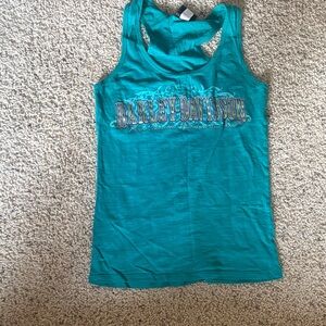 Harley-Davidson Women's Turquoise Tank Top